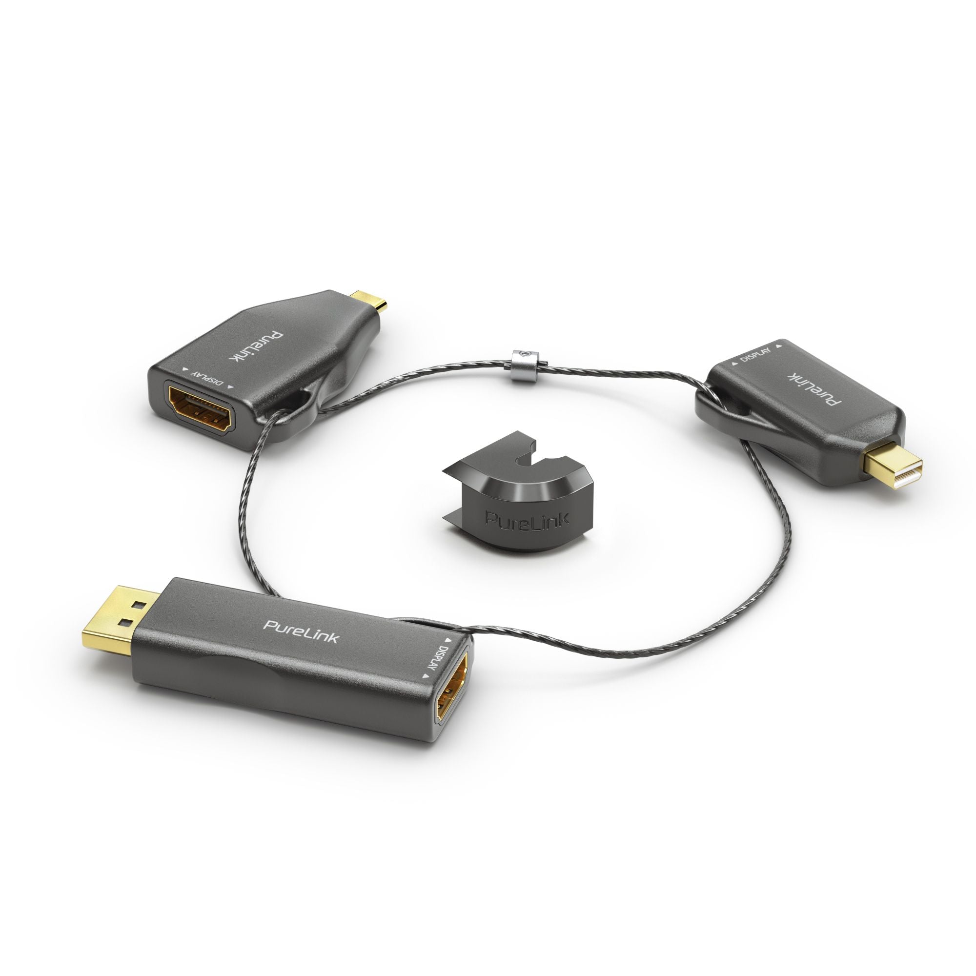 PureLink apter Ring Klein - 3x HDMI - miniDP/DP/USB-C > HDMI, schwarz PureLink apter Ring Klein - 3x HDMI - miniDP/DP/USB-C > HDMI, schwarz